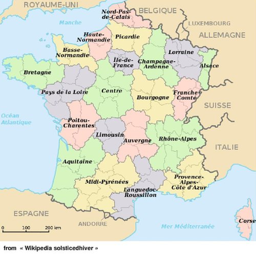 карта юго запада франции